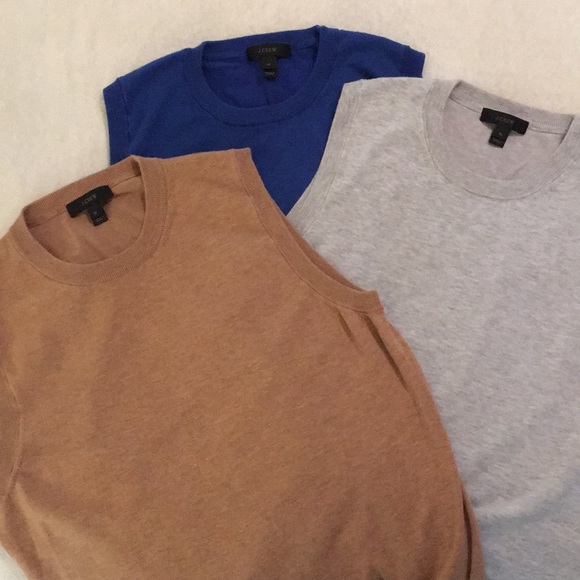 J Crew. Three (3) Sleeveless tops. Size M - Picture 6 of 8
